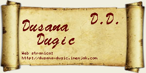 Dušana Dugić vizit kartica